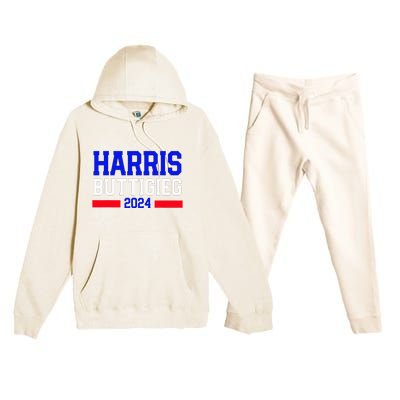 Kamala Harris Pete Buttigieg 2024 Usa President Premium Hooded Sweatsuit Set