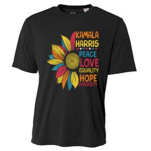 Kamala Harris Peace Love Equality Hope Diversity Cooling Performance Crew T-Shirt