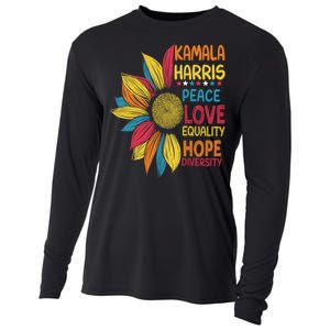 Kamala Harris Peace Love Equality Hope Diversity Cooling Performance Long Sleeve Crew