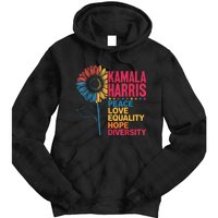 Kamala Harris Peace Love Equality Hope Diversity Tie Dye Hoodie