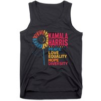 Kamala Harris Peace Love Equality Hope Diversity Tank Top