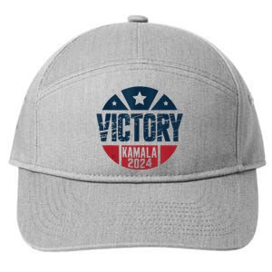 Kamala Harris President Election 2024 Victory She Won 7-Panel Snapback Hat