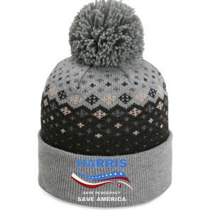 Kamala Harris President Comma La Flag Save 2024 The Baniff Cuffed Pom Beanie