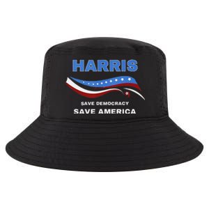 Kamala Harris President Comma La Flag Save 2024 Cool Comfort Performance Bucket Hat