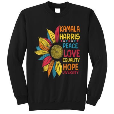 Kamala Harris Peace Love Equality Hope Diversity Sweatshirt