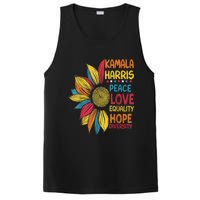 Kamala Harris Peace Love Equality Hope Diversity PosiCharge Competitor Tank