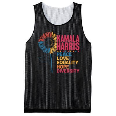 Kamala Harris Peace Love Equality Hope Diversity Mesh Reversible Basketball Jersey Tank