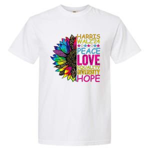 Kamala Harris Peace Love Equality Hope Diversity Garment-Dyed Heavyweight T-Shirt