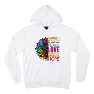 Kamala Harris Peace Love Equality Hope Diversity Hoodie