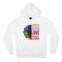 Kamala Harris Peace Love Equality Hope Diversity Hoodie