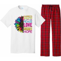 Kamala Harris Peace Love Equality Hope Diversity Pajama Set