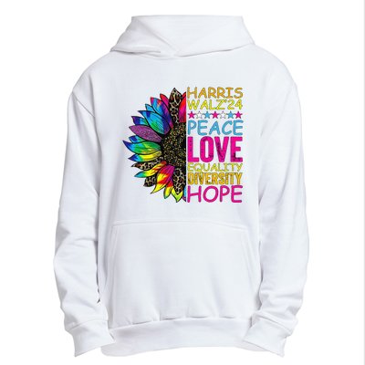 Kamala Harris Peace Love Equality Hope Diversity Urban Pullover Hoodie