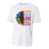 Kamala Harris Peace Love Equality Hope Diversity Performance Sprint T-Shirt