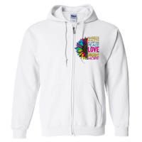 Kamala Harris Peace Love Equality Hope Diversity Full Zip Hoodie