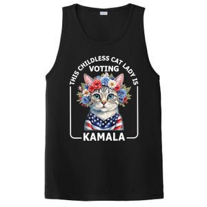 Kamala Harris Presiden 2024 Childless Cat Lady Madam Harris For President 2024 PosiCharge Competitor Tank