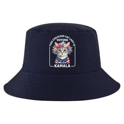 Kamala Harris Presiden 2024 Childless Cat Lady Madam Harris For President 2024 Cool Comfort Performance Bucket Hat