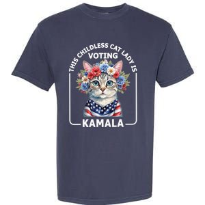 Kamala Harris Presiden 2024 Childless Cat Lady Madam Harris For President 2024 Garment-Dyed Heavyweight T-Shirt