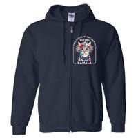 Kamala Harris Presiden 2024 Childless Cat Lady Madam Harris For President 2024 Full Zip Hoodie