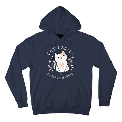 Kamala Harris Project Coconut Tree For President Cat Ladies For Kamala Harris Hoodie