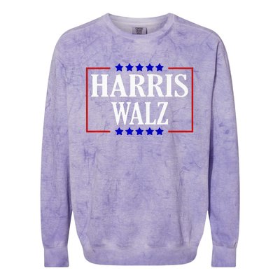 Kamala Harris President Tim Walz Vp Harris Walz 2024 Colorblast Crewneck Sweatshirt