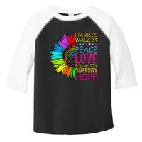 Kamala Harris Peace Love Equality Hope Diversity Toddler Fine Jersey T-Shirt