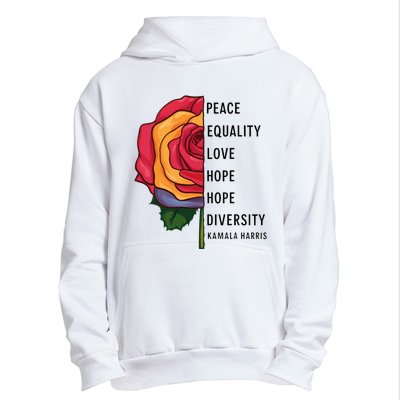 Kamala Harris Peace Love Equality Hope Diversity Urban Pullover Hoodie