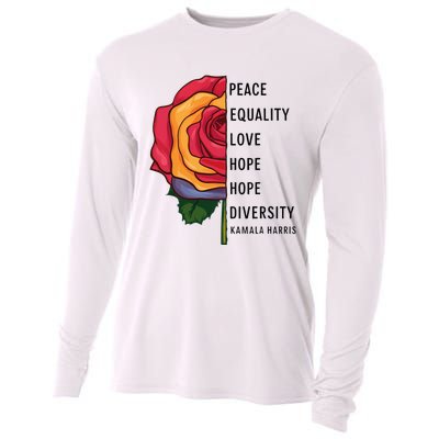 Kamala Harris Peace Love Equality Hope Diversity Cooling Performance Long Sleeve Crew