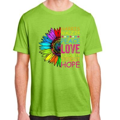 Kamala Harris Peace Love Equality Hope Diversity Adult ChromaSoft Performance T-Shirt