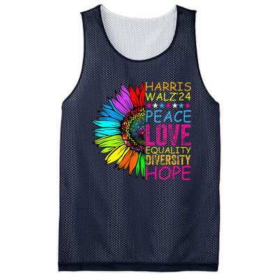 Kamala Harris Peace Love Equality Hope Diversity Mesh Reversible Basketball Jersey Tank