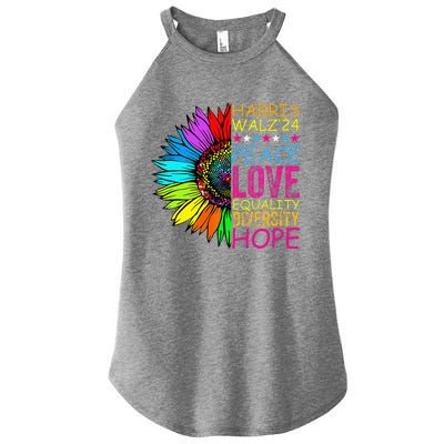 Kamala Harris Peace Love Equality Hope Diversity Women’s Perfect Tri Rocker Tank