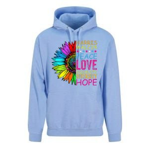 Kamala Harris Peace Love Equality Hope Diversity Unisex Surf Hoodie