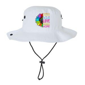 Kamala Harris Peace Love Equality Hope Diversity Legacy Cool Fit Booney Bucket Hat