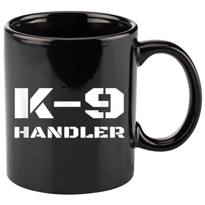 K9 Handler Police Dog Trainer K9 Unit Officer Canine Team 11oz C Handle Ceramic Mug