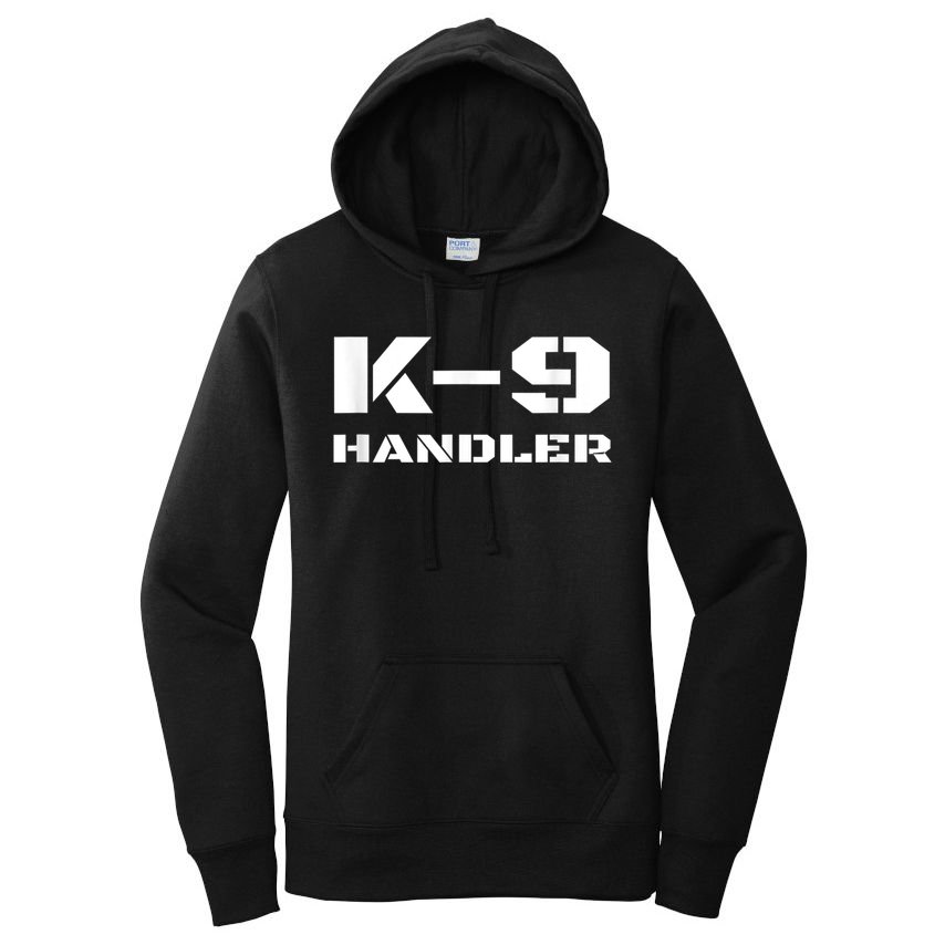 K9 Handler Police Dog Trainer K9 Unit Officer Canine Team Women's Pullover Hoodie
