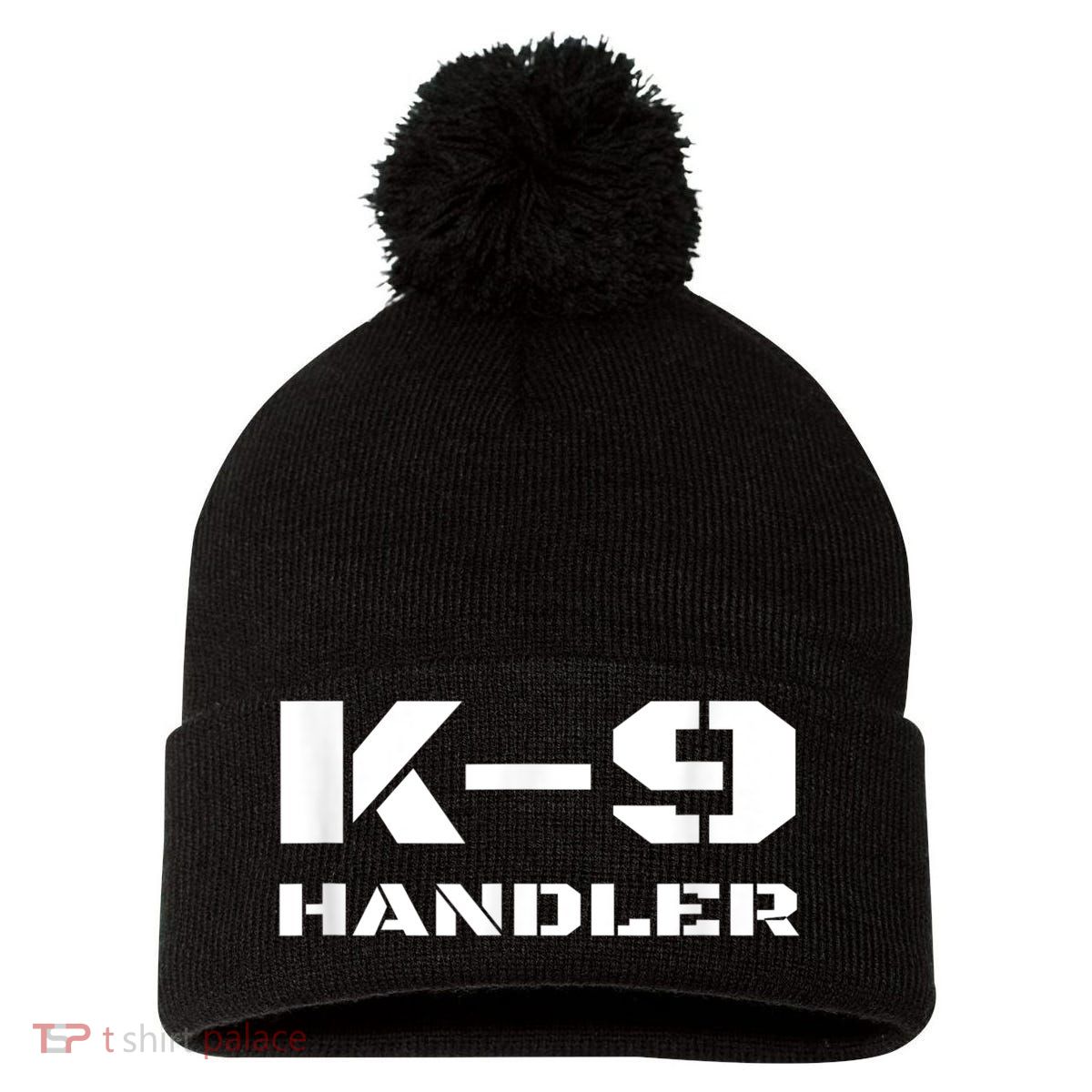 K9 Handler Police Dog Trainer K9 Unit Officer Canine Team Pom Pom 12in Knit Beanie