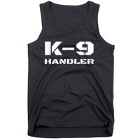 K9 Handler Police Dog Trainer K9 Unit Officer Canine Team Tank Top