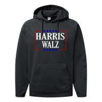 Kamala Harris President Tim Walz Waltz Vp Harris Walz 2024 Premium Performance Fleece Hoodie