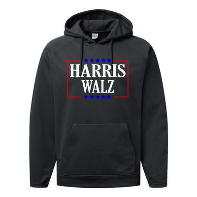 Kamala Harris President Tim Walz Waltz Vp Harris Walz 2024 Premium Performance Fleece Hoodie