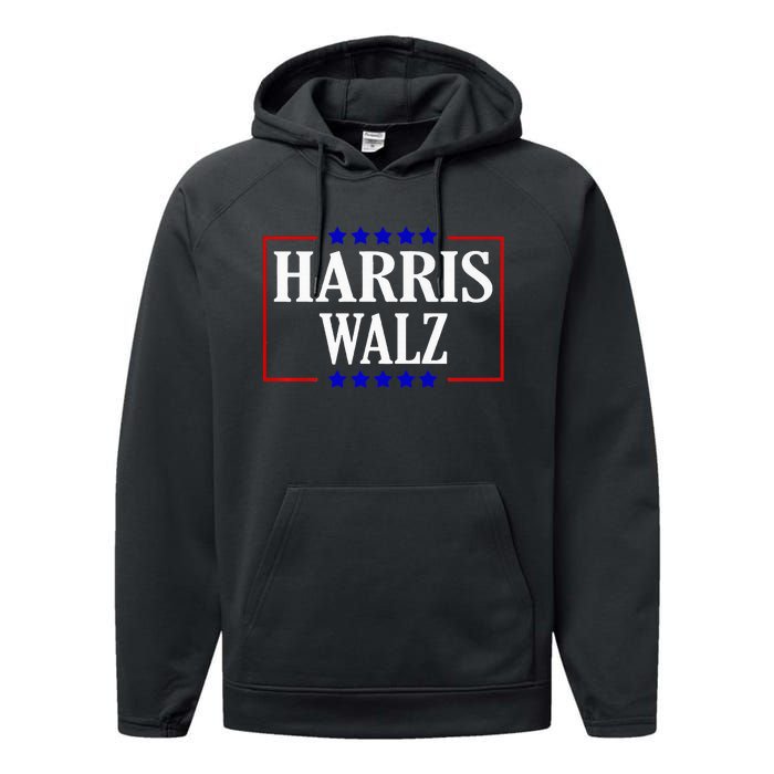 Kamala Harris President Tim Walz Waltz Vp Harris Walz 2024 Premium Performance Fleece Hoodie