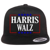 Kamala Harris President Tim Walz Waltz Vp Harris Walz 2024 Premium Flat Bill Trucker Hat