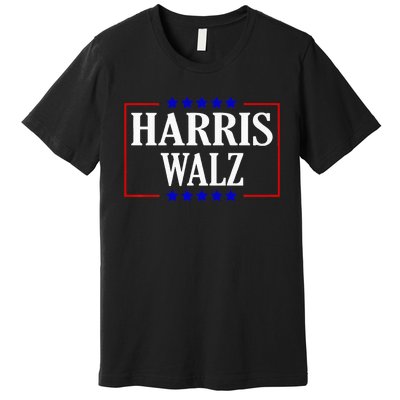 Kamala Harris President Tim Walz Waltz Vp Harris Walz 2024 Premium Premium T-Shirt