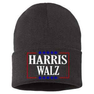 Kamala Harris President Tim Walz Waltz Vp Harris Walz 2024 Premium Sustainable Knit Beanie