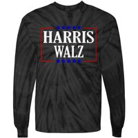 Kamala Harris President Tim Walz Waltz Vp Harris Walz 2024 Premium Tie-Dye Long Sleeve Shirt