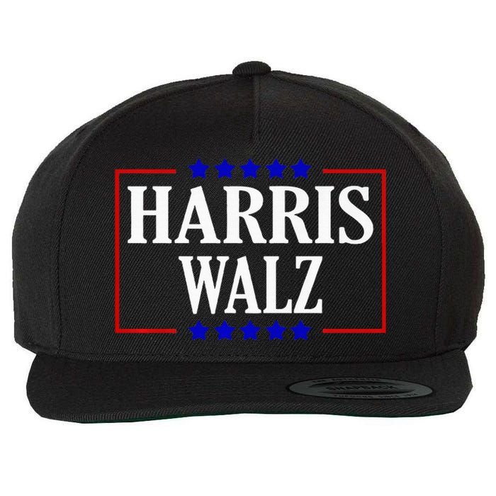 Kamala Harris President Tim Walz Waltz Vp Harris Walz 2024 Premium Wool Snapback Cap