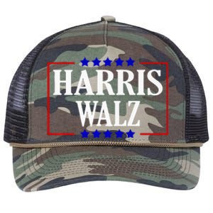 Kamala Harris President Tim Walz Waltz Vp Harris Walz 2024 Premium Retro Rope Trucker Hat Cap