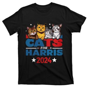 Kamala Harris President 2024 Cats For Harris 2024 Kamala Harris For President T-Shirt