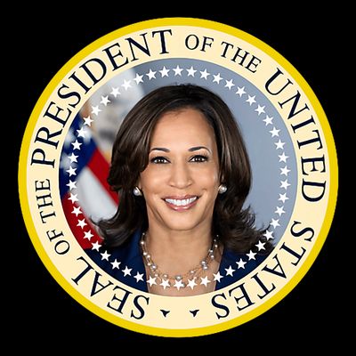Kamala Harris Presidential Seal Portrait T-Shirt
