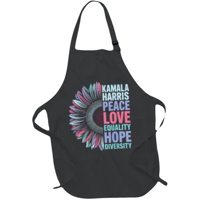 Kamala Harris Peace Love Equality Hope Diversity Apron