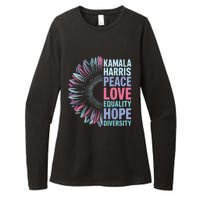 Kamala Harris Peace Love Equality Hope Diversity Womens CVC Long Sleeve Shirt