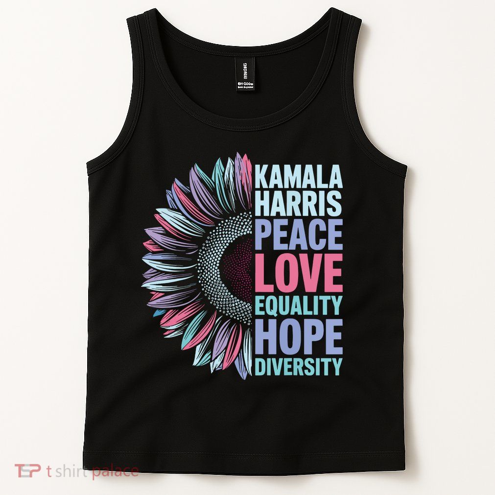 Kamala Harris Peace Love Equality Hope Diversity Tank Top